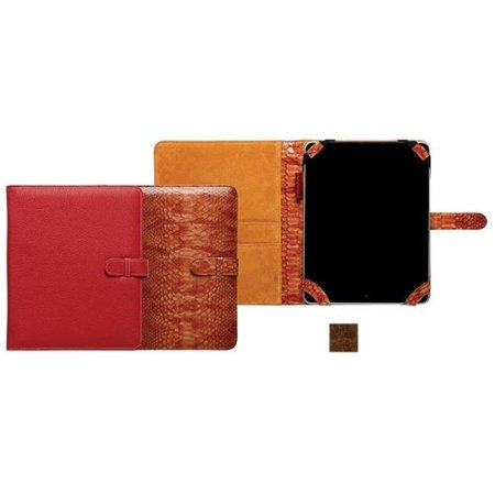 RAIKA Raika VI 211 COGNAC IPad Case with Loop Closure - Cognac VI 211 COGNAC